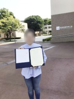 Sarita Morakul （博士課程3年，タマサート大学出身）　日本材料学会第66期学術講演会「優秀講演発表賞」