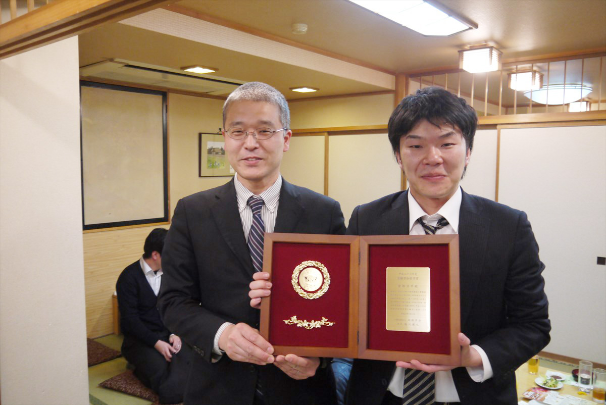 倉部洋平(博士課程3年,長岡高専専攻科出身) 溶接学会奨学賞