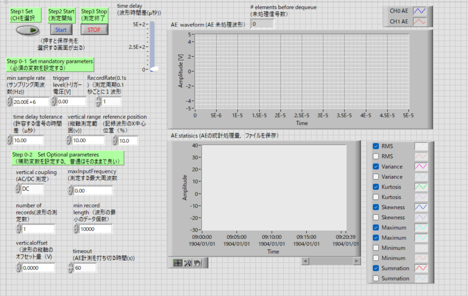 計測制御ソフト(自作)LabView 2022